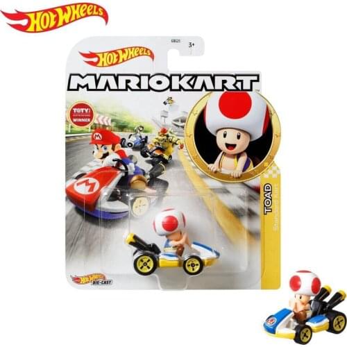 Hotwheels Hot Wheels Mario Kart Character Vehicles GBG25 - Toad - Standard Kart