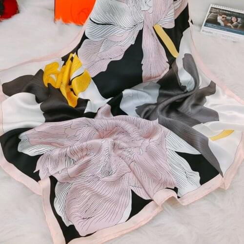 [SLKSCF] 90X90CM Classic Square 100% silk scarf shawl real silk scarves capes muslim hijab