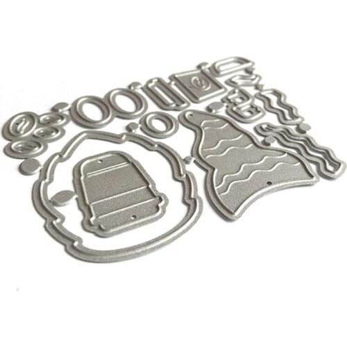 Coffee Gnome Metal Cutting Dies Stencil DIY Scrapbooking Album Paper Card Template Mold Embossing Craft Decoration