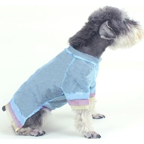 Dog Clothes for Small Dogs Summer Tshirt for French Bulldog Yorkie Outfit Mesh Vest for Chihuahua Pet Clothing Breathable PC2002