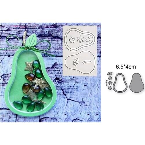 Pear Window Frame Metal Cutting Dies For Scrapbooking Paper Card Making Embossing Die Cut Handmade Crafts