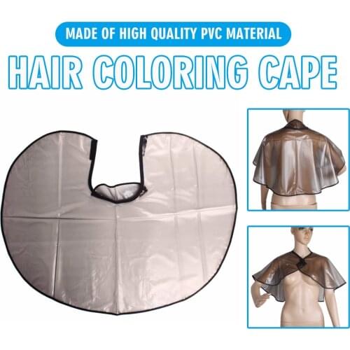 Hair Cutting Cape PVC Waterproof Hair Coloring Cape Adjustable Barber Dye Coloring Perm Cutting Hair Cloth Wrap