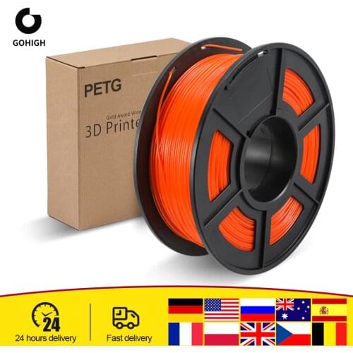 GOHIGH PETG Filament For 3D Printer 1.75MM Good Toughness PETG Filament 1KG With Spool Consumable PETG Material