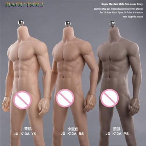 Normal/Suntan/Black JOK-10A 1/6 New Muscle Male Super-Flexible Seamless Body with Stainless steel Skeleton Model for 12'' Figure