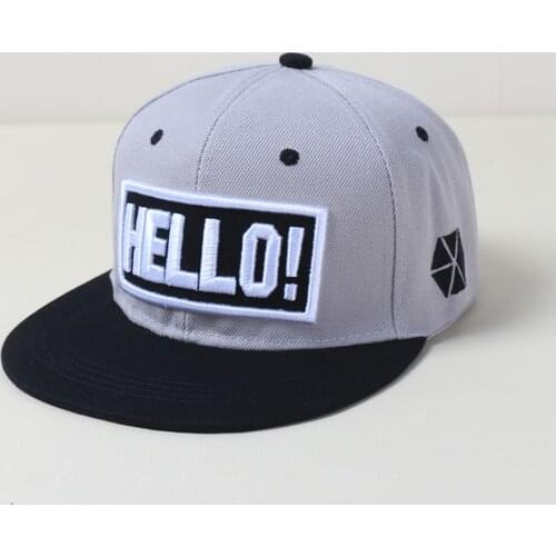 2021 New hip-hop baseball cap unisex HELLO letter embroidery snapback cap wild cotton hat four seasons universal outdoor sun hat
