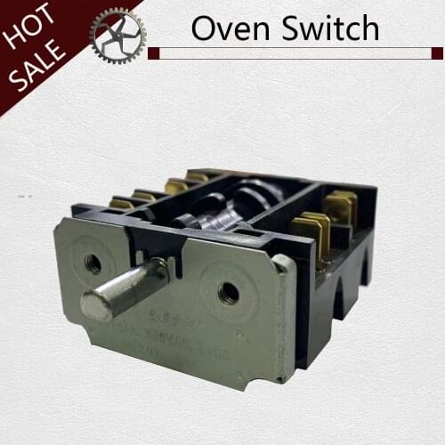 New 360 degree rotary Electrical Power knob Switch 20A 16A 250V gear switch Multi range stove oven switch