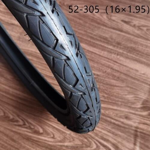 16 Inch Pneumatic Tire 52-305 (16x1.95) Lithium Tram Tyre 16*1.95 Outer Tyre Bicycle Tire Parts