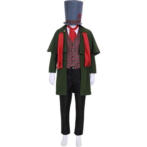 Holiday Caroler Costume Mens Dickens Victorian Gentleman costume Christmas Carol Yuletide outfit costume