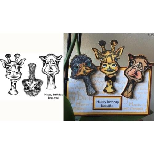 Giraffe Clear Silicone Stamp / seal for DIY Scrapbooking / Album Decorative Clear Stamp Sheets A410