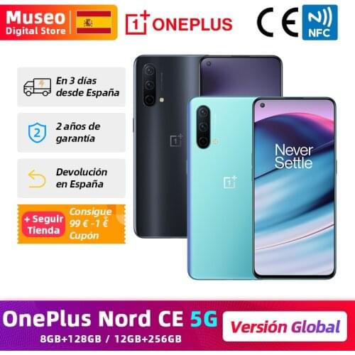 OnePlus Nord CE 5G Smartphone, Global Version, 8GB 128GB/12GB 256GB, Snapdragon 750G, Warp Charge 30T Plus 4500mAh, 6.43'' 90Hz