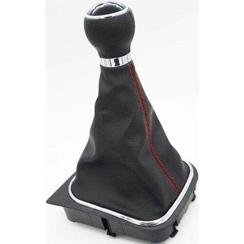 Brand New Car Shift Gear Knobs Covered Leather Knob With Gaitor For VW for Volkswagen GOLF 6 VI MK6 J.etta 5 Golf 5 V