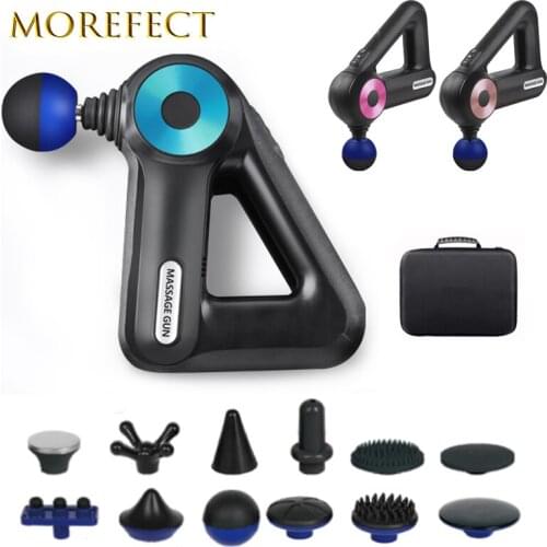 Triangle Deep Tissue Massager Back Neck Muscle Pain Relief Fitness Relaxation 12pcs Pro Heads Fascia Massage Gun