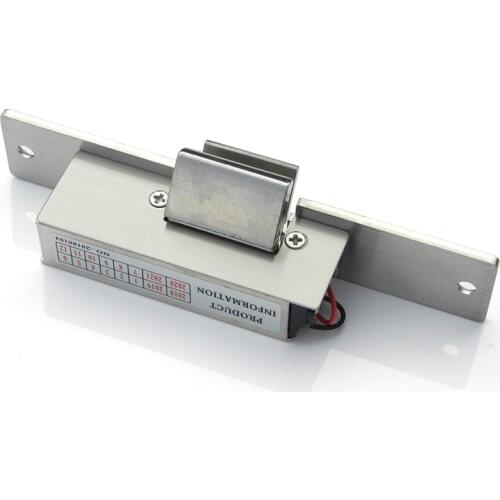 Stainless steel DC 12V Electric Strike lock electronic door lock fail secure or fail safe for glass door