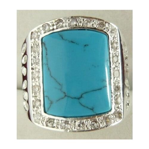 WKOUD HERMOSA CHOOSE YOUR COLOR Birthstone 925 Sterling Mens Size US (#7 8 9 10 11) Genuine Handmade rings 925