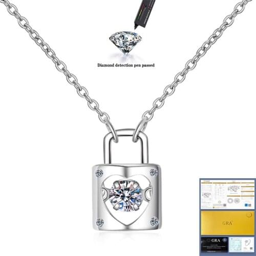 Diamond Jewelry set Real 925 Sterling Silver Bijou Party Wedding Earrings Necklace For Women Bridal Moissanite Jewelry