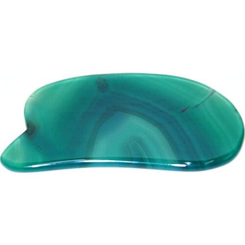 Green Crystal massager guasha board Massage quartz beauty Guasha Board crystal massage