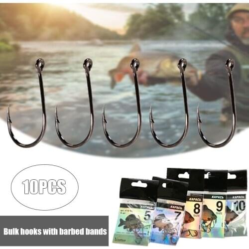 10 Pcs Octopus Circle Hooks Live Bait Fishing Hook Offset Steel Saltwater Catfish Hook Surf Fishing Hook EDF88