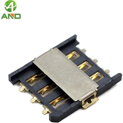 10pcs nano-SIM Card Connector,6 Contact plug in nano SIM Card