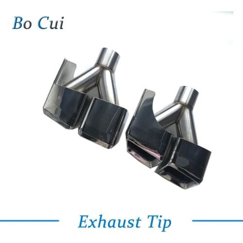 2pcs/set Stainless Steel Material Type Exhaust Tip Muffler W212 Exhaust Tip For Mercede-s-Benz E63 W212 W204