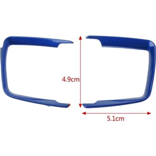 2x ABS Headlight Switch Frame Trim Adjustment Sticker for bmw F30 F31 F32 F34 3 4