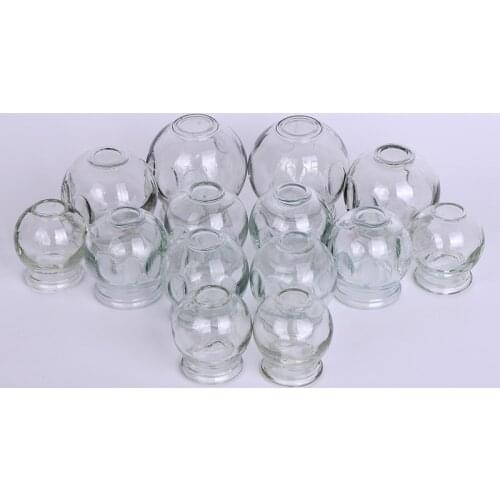 6 Pcs Massage Suction Cups Glass Cupping Therapy Set Cupping Therapy Device Cupping Cups Massage Fire Glass Cupping FREESHIPPING