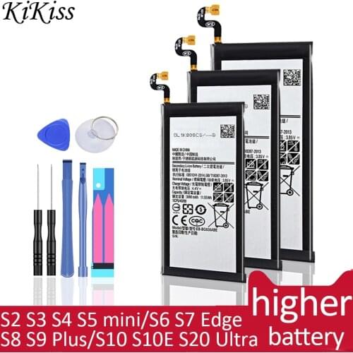 Battery For Samsung GALAXY S S2 S3 S4 S5 mini S6 S7 Edge S8 S9 Plus S6edge S7edge S8plus S9plus SM G920F G925F G930F G935F G950F