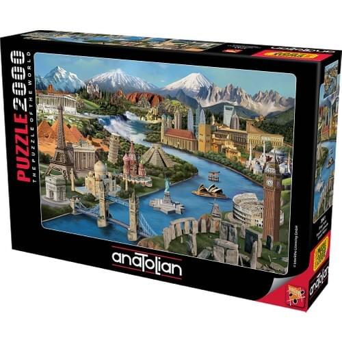 2000 Pieces Anatolian Puzzle Simge Yerler For Adult&Kids Toy Educational Entertainment Fun Enjoy Games Jigsaw