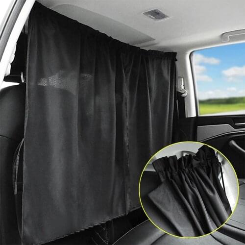 Car Partition Curtain Window Privacy Car Front Rear Isolation Curtain Commercial Vehicle Air-conditioning Auto Sunshade Privacy