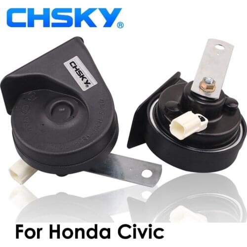CHSKY Car Horn Snail type Horn For Honda Civic 2000 to 2018 12V Loudness 110-129db Auto Horn Long Life Time High Low Klaxon
