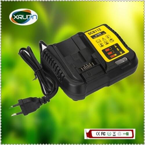 Free Shippig DCB112 Li-ion Battery Charger For DeWalt 10.8V 12V 14.4V 18V DCB101 DCB200 DCB140 DCB105 DCB200 220v EU
