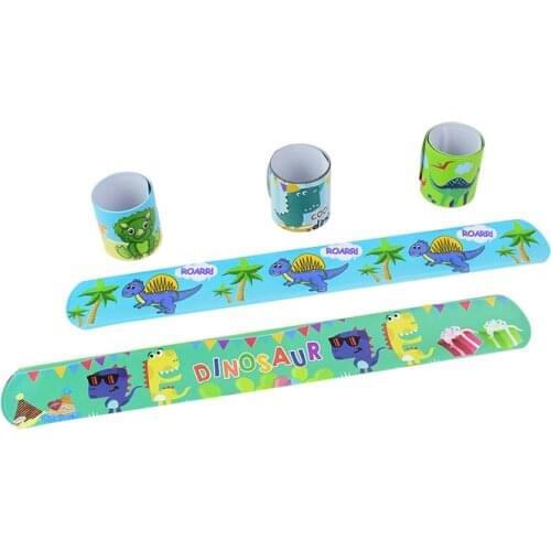 10Pcs/lot Dinosaur Clap Circle Toys Jungle Safari Birthday Jurassic World Dino Party 1st Roar Birthday Party Favor Kids Gifts