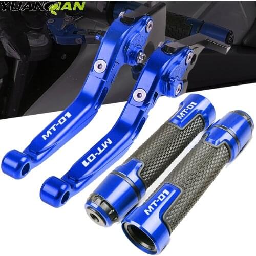For YAMAHA MT 01 MT-01 MT01 2004-2009 2005 2006 2007 2008 Motorcycle CNC Brake Clutch Levers Handlebar knobs Handle Hand Grips