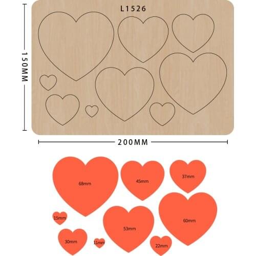 SMVAUON Different Sizes Knife Mold Wooden Cutting Dies For Scrapbooking Making Decor Supplies Dies Template