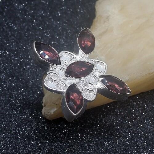 Wonderful Shiny New Arrival Purple Amethystt Silver Color Jewelry Band Ring For Women Size 8 HD419