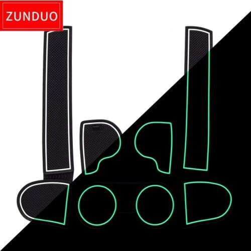 ZUNDUO Gate slot Mats For Mazda 3 BK 2003 2004 2005 2006 2007 2008 2009 MK1 MPS Non-slip Interior Door Pad/Cup Non-slip mats