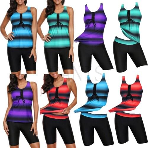 Tankini Swimsuit 2019 With Shorts Two Piece Swimwear Female Plus Size Swimming Suit For Women Beachwear Bathing Suit