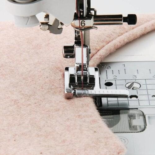 Multifunction Household Sewing Machine Presser Foot Tape Measure with a Ruler Stitch Guide Sewing Foot Snap on Metal AA7016-2