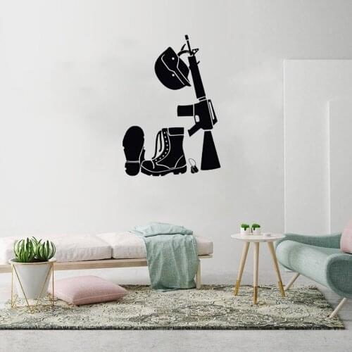 Soldiers Set Wall Stickers Army War Memrobillia Wall Decal Home Decor For Living Room Door Entrance Vinyl Art Mural dw20507