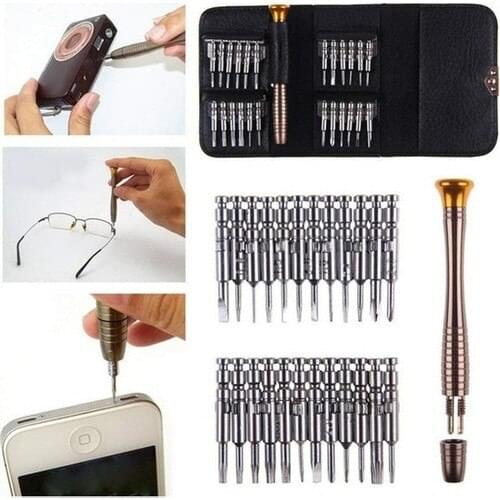 Akman Screwdriver Set Elektronikçi Watchmaker Mobile Phone Computer Repair Mini Screwdriver Set 25'li