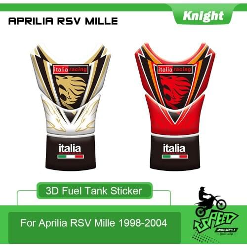 Motorcycle Fuel Tank Stickers Fishbone Sticker Protective Decals 3D Tank Pad For Aprilia Mille 1998 1999 2000 2001 2002 2003