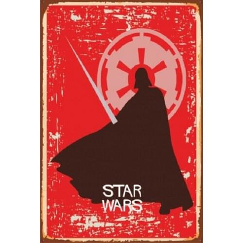 Star Wars 20x30 Cm Wall Table Animation Movie Poster Print Nostalgia Cinema