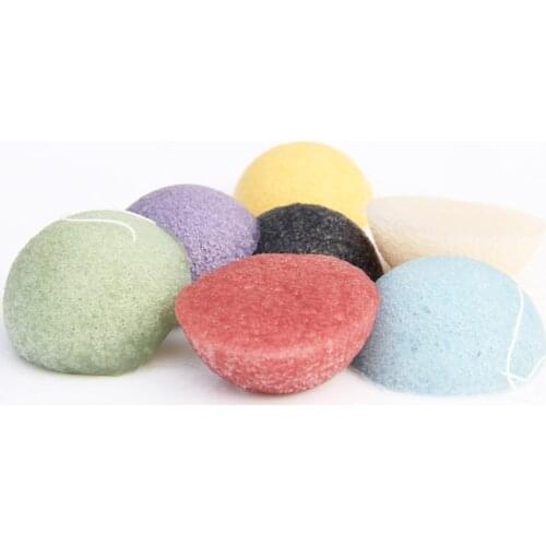 Exfoliator Cleanse Konjac Sponge Natural Konjac Konnyaku Puff Face Wash Cleaning Sponge Esponja Maquiagem Makeup Konjac