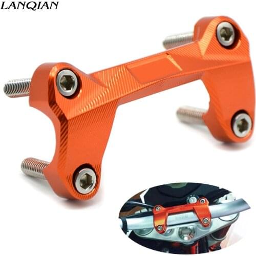 Orange Motorcycle Handlebar Risers Top Cover Clamp For 390 200 125390200125 2006 2007 2008 2009 - 2015