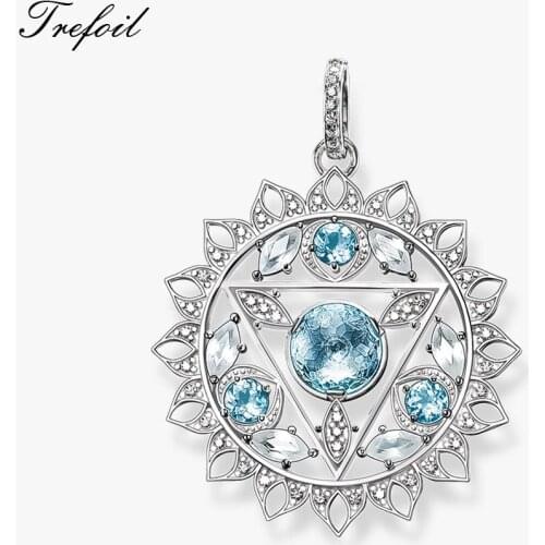 THROAT CHAKRA Ornament Pendants,2019 Costume Jewelry 925 Sterling Silver Europe Trendy Gift For Women Girls Fit Necklace