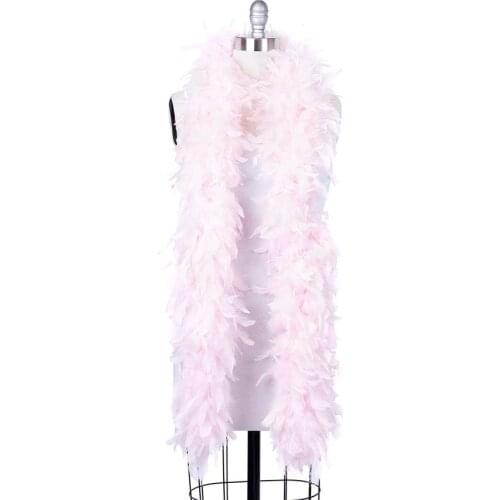 Fluffy Marabou Turkey Feathers Boa 60Grams Wedding Shawl Decoration Party Clothes Scarf Accessories Natural Plumes Crafts 2Meter