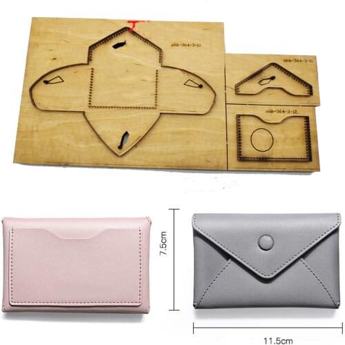 DIY Leather Craft Template Envelope Card Holder Small Wallet Die Cutter Cutting Knife Mould Hand Machine Punch Tool 115x75mm