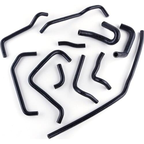 Silicone Radiator Coolant Hose Tube Pipe Kit For Cooling Hose set, MX5 mk2, 8 red silicone hoses, Mazda MX-5 1.6 1.8 kit 98-00