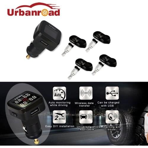 Smart Digital Car TPMS Systems Wireless Tire Pressure Monitoring System 12v With 4 Intern Auto Tire Pressure Monitor For Ford VW
