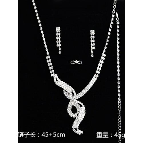 Jewelry & Accessories,Fashion Jewelry Sets. Bridal jewelry, Wedding jewelry, Zircon necklace earrings set