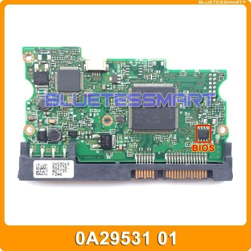 Hard drive parts PCB board F B 0A29531 01 for Hitachi 3.5 SATA hdd data recovery hard drive repair HDS721616PLA380